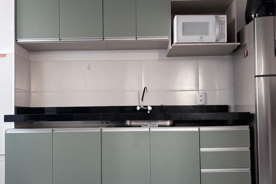 Cozinha de apartamento à venda com 2 quartos, 38m² em Lapa, São Paulo