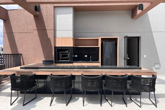Área comum - Churrasqueira de kitnet/studio à venda com 0 quarto, 21m² em Vila Mariana, São Paulo