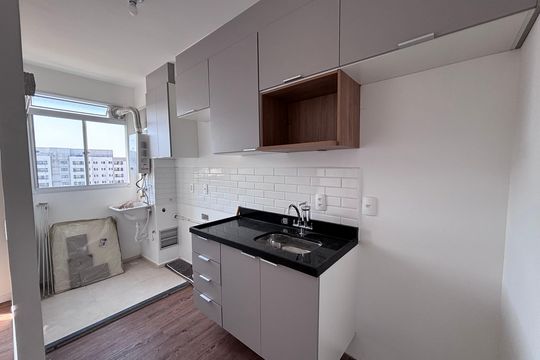 Cozinha de apartamento à venda com 2 quartos, 46m² em Recreio dos Bandeirantes, Rio de Janeiro
