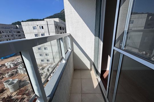 Varanda de apartamento à venda com 2 quartos, 46m² em Recreio dos Bandeirantes, Rio de Janeiro