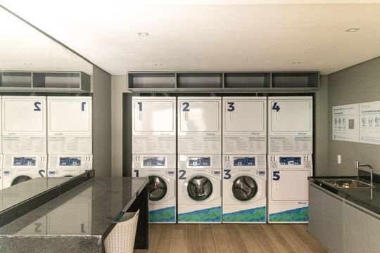 Lavanderia de kitnet/studio para alugar com 1 quarto, 21m² em República, São Paulo
