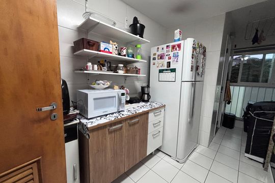 Cozinha de apartamento à venda com 3 quartos, 93m² em Recreio dos Bandeirantes, Rio de Janeiro