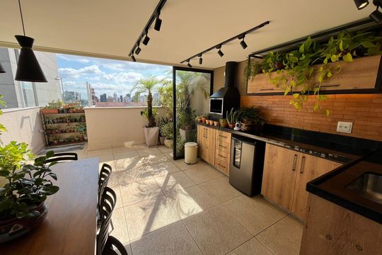Área externa de apartamento à venda com 2 quartos, 135m² em Carmo, Belo Horizonte