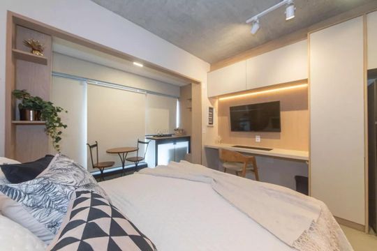 Quarto de kitnet/studio à venda com 1 quarto, 25m² em Brooklin, São Paulo