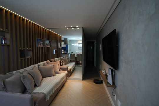 Sala de apartamento à venda com 2 quartos, 55m² em Casa Branca, Santo André