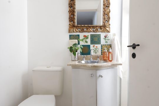 Banheiro de apartamento à venda com 3 quartos, 80m² em Jardim Monte Kemel, São Paulo