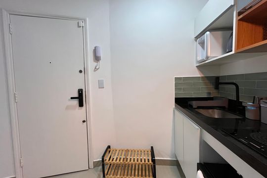 Cozinha de apartamento à venda com 1 quarto, 20m² em Copacabana, Rio de Janeiro
