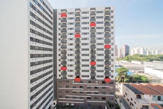 Vista da Varanda de apartamento à venda com 1 quarto, 27m² em Planalto Paulista, São Paulo