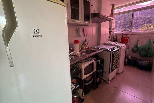 Cozinha de apartamento à venda com 3 quartos, 61m² em Vargem Grande, Rio de Janeiro