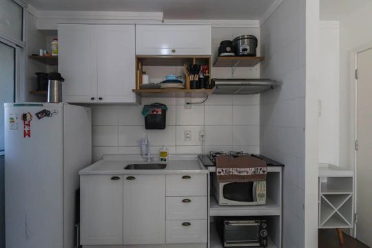 Cozinha de apartamento à venda com 2 quartos, 53m² em Vila Ema, São Paulo