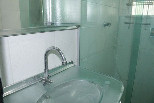 Banheiro de apartamento à venda com 1 quarto, 42m² em Santa Cecilia, São Paulo