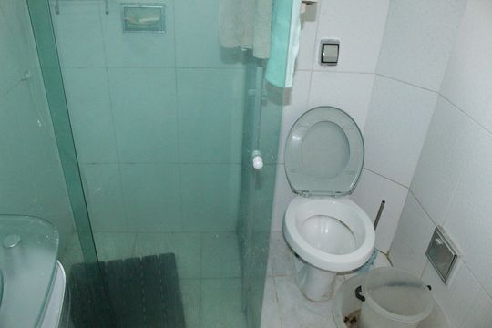 Banheiro de apartamento à venda com 1 quarto, 42m² em Santa Cecilia, São Paulo