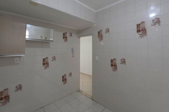 Cozinha de apartamento para alugar com 2 quartos, 62m² em Aparecida, Santos