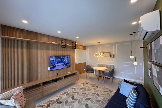 Sala de apartamento à venda com 3 quartos, 125m² em Barra da Tijuca, Rio de Janeiro