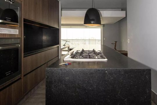 Cozinha de apartamento para alugar com 2 quartos, 95m² em Vila Andrade, São Paulo