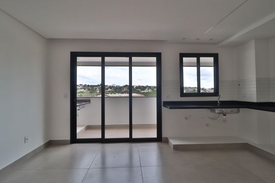Sala/Cozinha de apartamento para alugar com 2 quartos, 68m² em Daniel Fonseca, Uberlândia