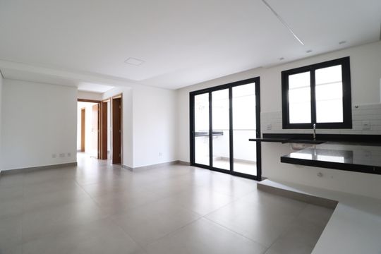 Sala/Cozinha de apartamento para alugar com 2 quartos, 63m² em Daniel Fonseca, Uberlândia