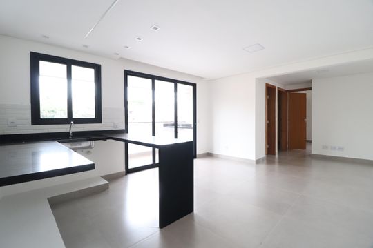 Sala/Cozinha de apartamento para alugar com 2 quartos, 63m² em Daniel Fonseca, Uberlândia