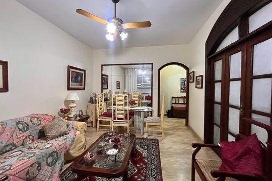 Sala  de apartamento à venda com 3 quartos, 123m² em Copacabana, Rio de Janeiro