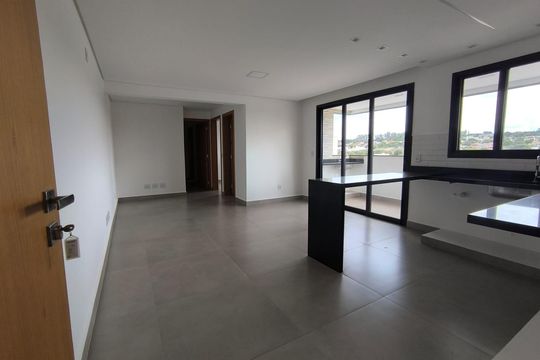 Sala/Cozinha de apartamento para alugar com 2 quartos, 68m² em Daniel Fonseca, Uberlândia