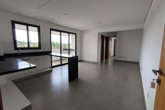 Sala/Cozinha de apartamento para alugar com 2 quartos, 68m² em Daniel Fonseca, Uberlândia