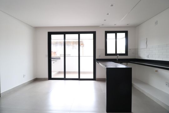 Sala/Cozinha de apartamento para alugar com 2 quartos, 63m² em Daniel Fonseca, Uberlândia