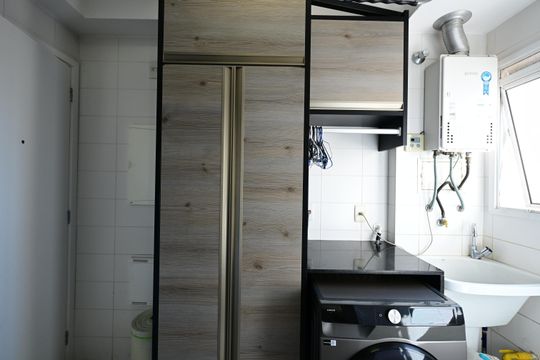 Área de Serviço  de apartamento à venda com 3 quartos, 141m² em Jardim Monte Kemel, São Paulo