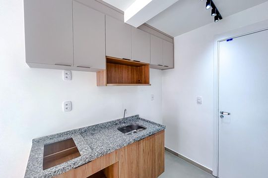 Cozinha de kitnet/studio à venda com 1 quarto, 26m² em Tatuapé, São Paulo