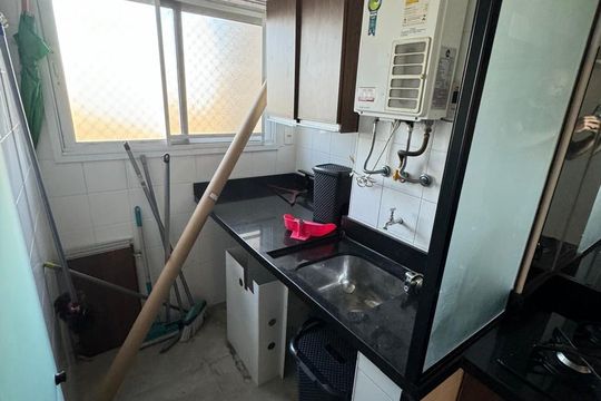 Área de serviço de apartamento à venda com 2 quartos, 94m² em Alphaville, Santana de Parnaíba