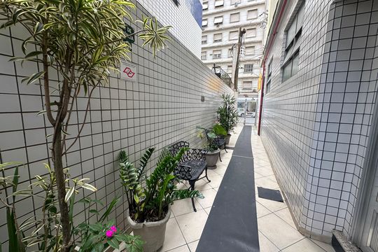 Área comum de apartamento para alugar com 1 quarto, 29m² em Centro, São Vicente