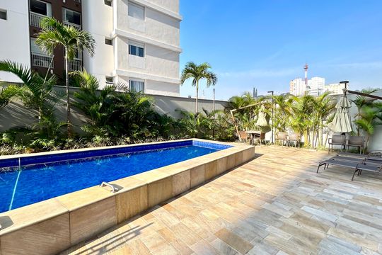 Área comum - Piscina de kitnet/studio para alugar com 1 quarto, 29m² em Macedo, Guarulhos