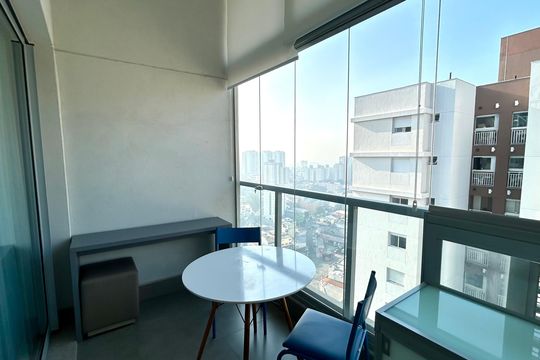 Varanda de kitnet/studio para alugar com 1 quarto, 29m² em Macedo, Guarulhos