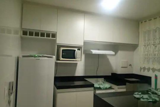 Cozinha de apartamento à venda com 2 quartos, 55m² em Fonte Grande, Contagem