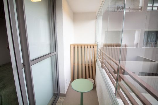 Terraço de kitnet/studio para alugar com 1 quarto, 27m² em Santo Amaro, São Paulo