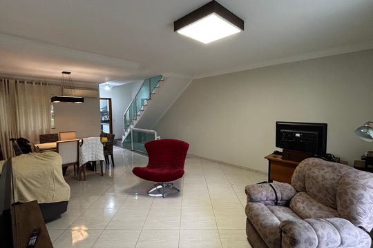 Sala - Sala de Jantar de casa à venda com 3 quartos, 180m² em Vila Alzira, Santo André