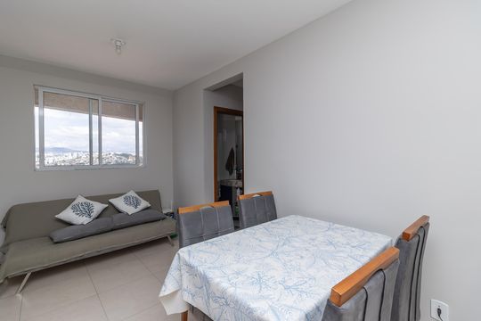Sala de apartamento à venda com 2 quartos, 45m² em Minaslandia, Belo Horizonte