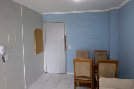 Sala - Cozinha de apartamento para alugar com 1 quarto, 37m² em Riacho Fundo I, Brasília