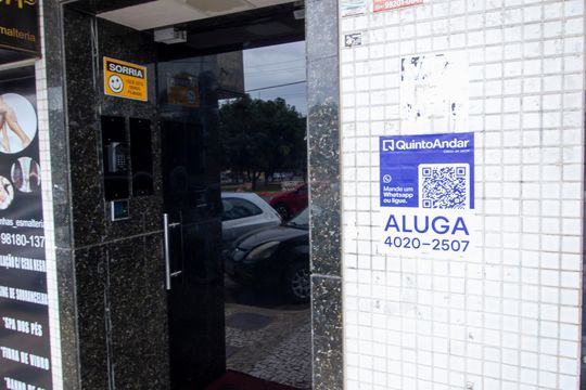Placa de apartamento para alugar com 1 quarto, 37m² em Riacho Fundo I, Brasília