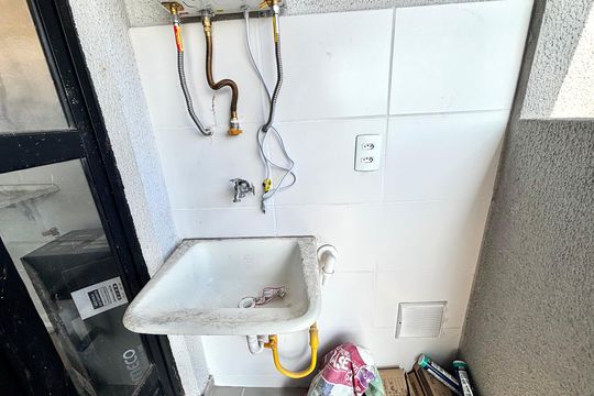 Área de serviço  de apartamento para alugar com 2 quartos, 43m² em Vila Campanela, São Paulo