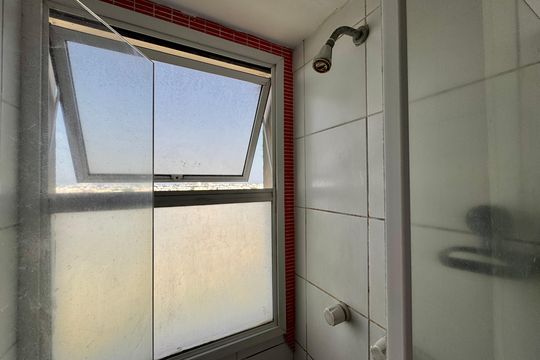Suíte 1 - Banheiro de apartamento à venda com 3 quartos, 78m² em Recreio dos Bandeirantes, Rio de Janeiro