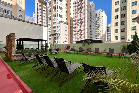 Área comum de kitnet/studio para alugar com 1 quarto, 33m² em Pinheiros, São Paulo