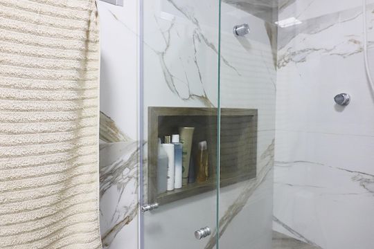 Banheiro Social de apartamento à venda com 2 quartos, 68m² em Chácara Sergipe, São Bernardo do Campo