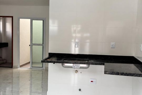 Cozinha de casa à venda com 2 quartos, 72m² em Vila Helena, Santo André
