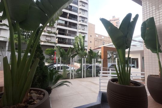 Área Comum - Espaço Verde de apartamento para alugar com 4 quartos, 230m² em Ponta da Praia, Santos