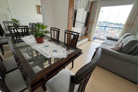 Sala de apartamento à venda com 3 quartos, 56m² em Jardim Centenario, São Paulo