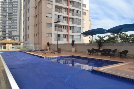 Área comum - Piscina de apartamento à venda com 2 quartos, 58m² em Jardim Atlântico, Goiânia