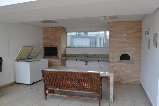 Área comum - Churrasqueira de apartamento à venda com 2 quartos, 58m² em Jardim Atlântico, Goiânia
