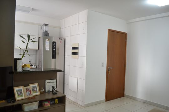 sala de apartamento à venda com 2 quartos, 58m² em Jardim Atlântico, Goiânia