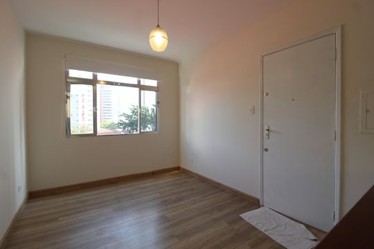 Sala de apartamento para alugar com 1 quarto, 43m² em Indianópolis, São Paulo