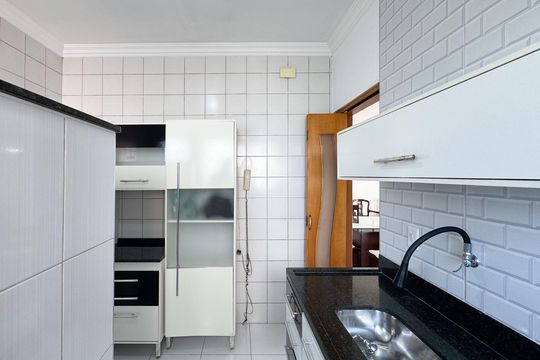 Cozinha de apartamento à venda com 3 quartos, 79m² em Planalto, São Bernardo do Campo